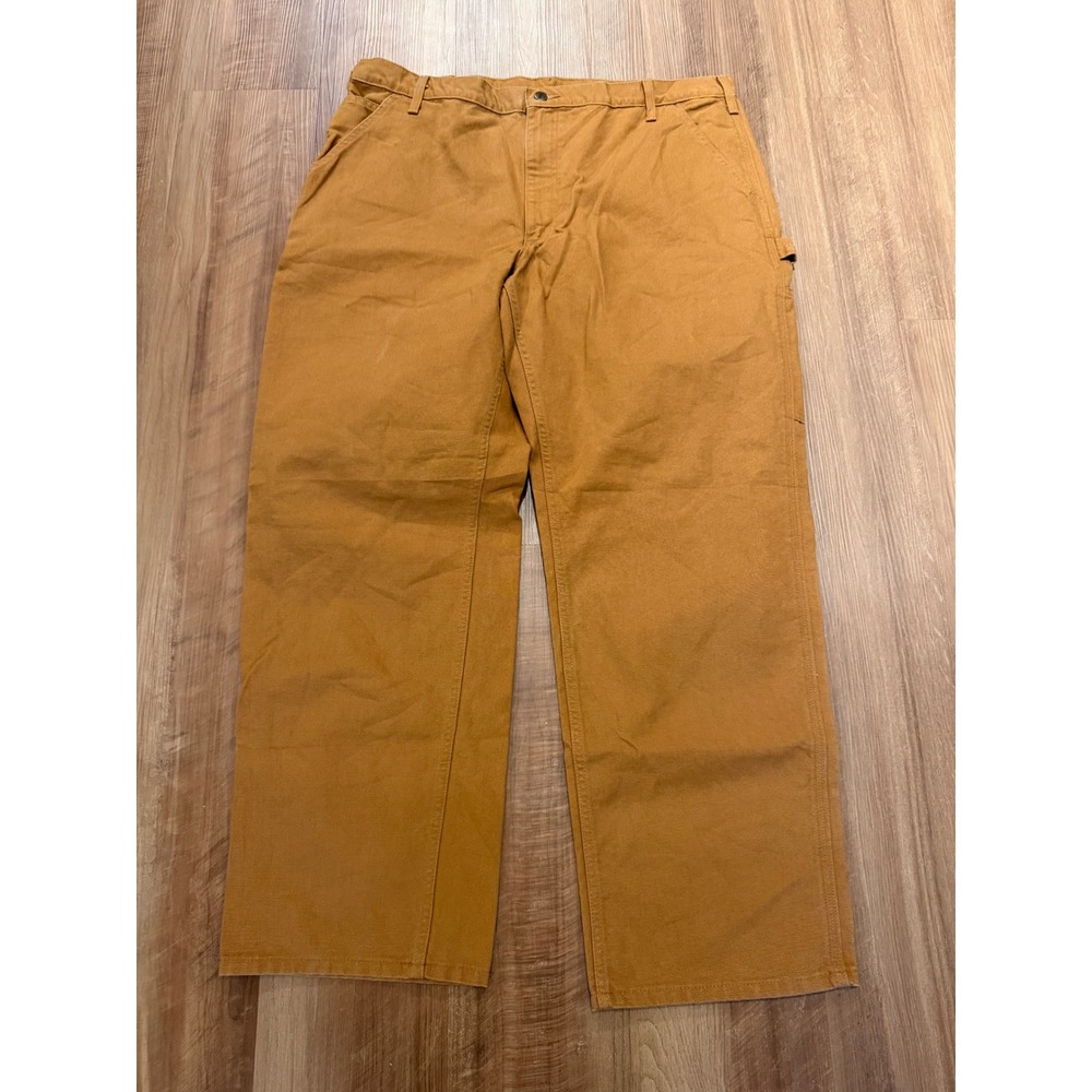 Carhartt Work Pants Mens 40x30 Brown B11 BRN Washed Duck Loose Fit Utility